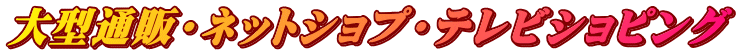 大型通販・ネットショプ・テレビショピング